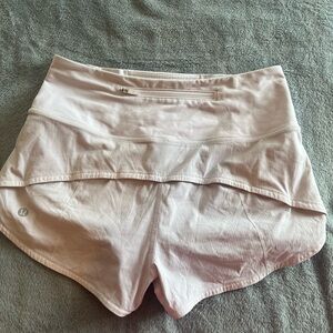 Lululemon Off white Speed Up High-Rise Lined Shorts